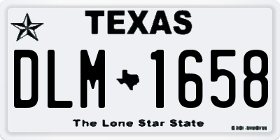 TX license plate DLM1658