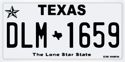 TX license plate DLM1659