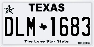 TX license plate DLM1683