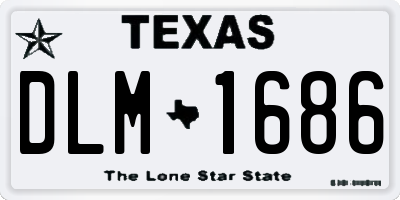TX license plate DLM1686