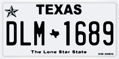 TX license plate DLM1689