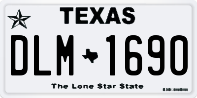 TX license plate DLM1690