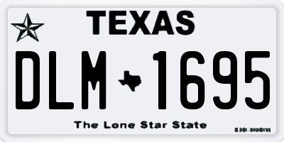 TX license plate DLM1695
