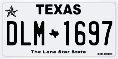 TX license plate DLM1697