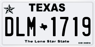 TX license plate DLM1719
