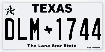 TX license plate DLM1744