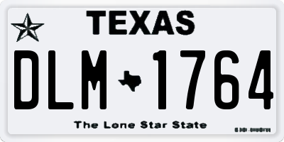 TX license plate DLM1764