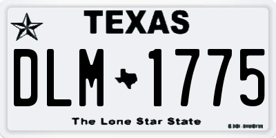 TX license plate DLM1775