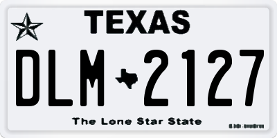 TX license plate DLM2127