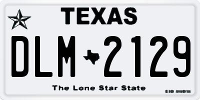 TX license plate DLM2129