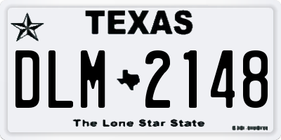 TX license plate DLM2148