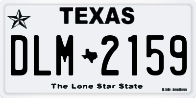TX license plate DLM2159