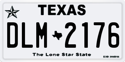 TX license plate DLM2176