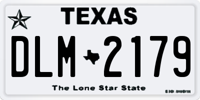 TX license plate DLM2179