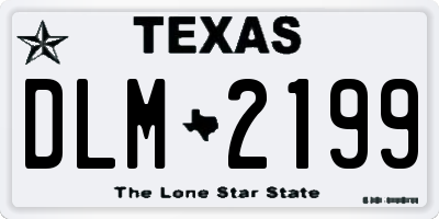TX license plate DLM2199