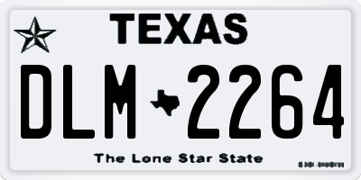 TX license plate DLM2264