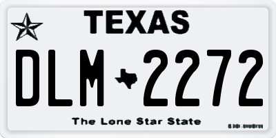 TX license plate DLM2272
