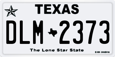 TX license plate DLM2373