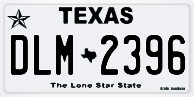 TX license plate DLM2396
