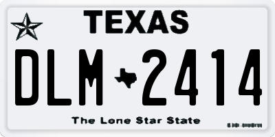 TX license plate DLM2414