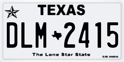 TX license plate DLM2415