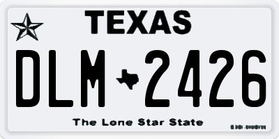 TX license plate DLM2426