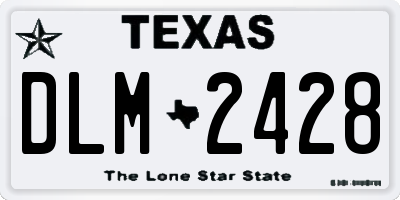 TX license plate DLM2428
