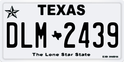 TX license plate DLM2439
