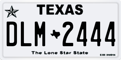 TX license plate DLM2444