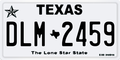 TX license plate DLM2459