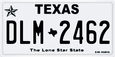 TX license plate DLM2462