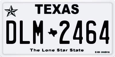 TX license plate DLM2464