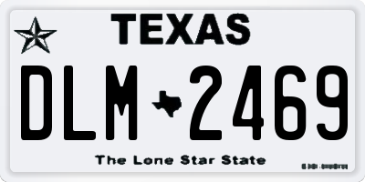 TX license plate DLM2469