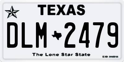 TX license plate DLM2479