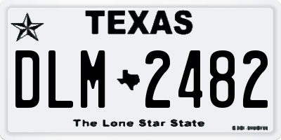 TX license plate DLM2482