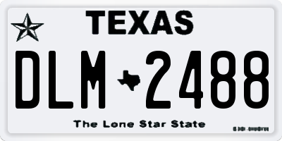 TX license plate DLM2488