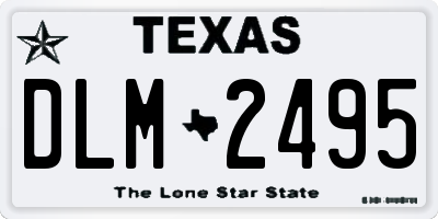 TX license plate DLM2495
