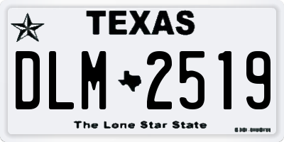 TX license plate DLM2519