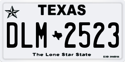 TX license plate DLM2523