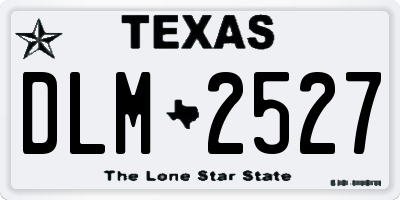 TX license plate DLM2527