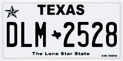 TX license plate DLM2528