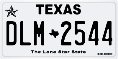 TX license plate DLM2544