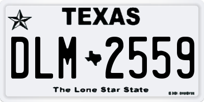 TX license plate DLM2559