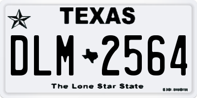 TX license plate DLM2564