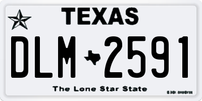 TX license plate DLM2591