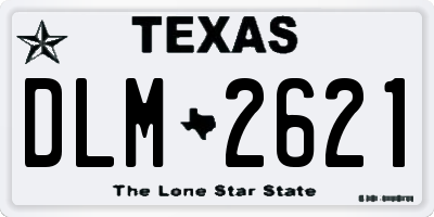 TX license plate DLM2621