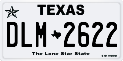 TX license plate DLM2622