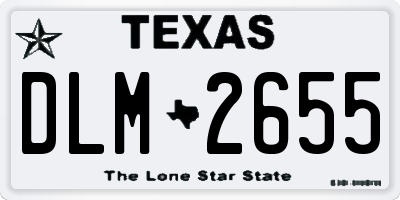 TX license plate DLM2655