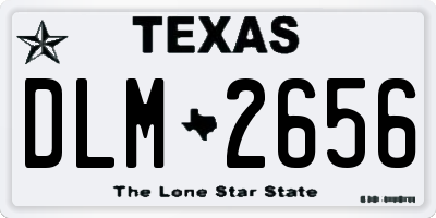 TX license plate DLM2656