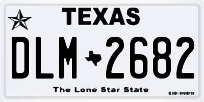 TX license plate DLM2682